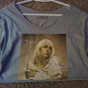 Billie Eilish Happier Than Ever cropped shirt.